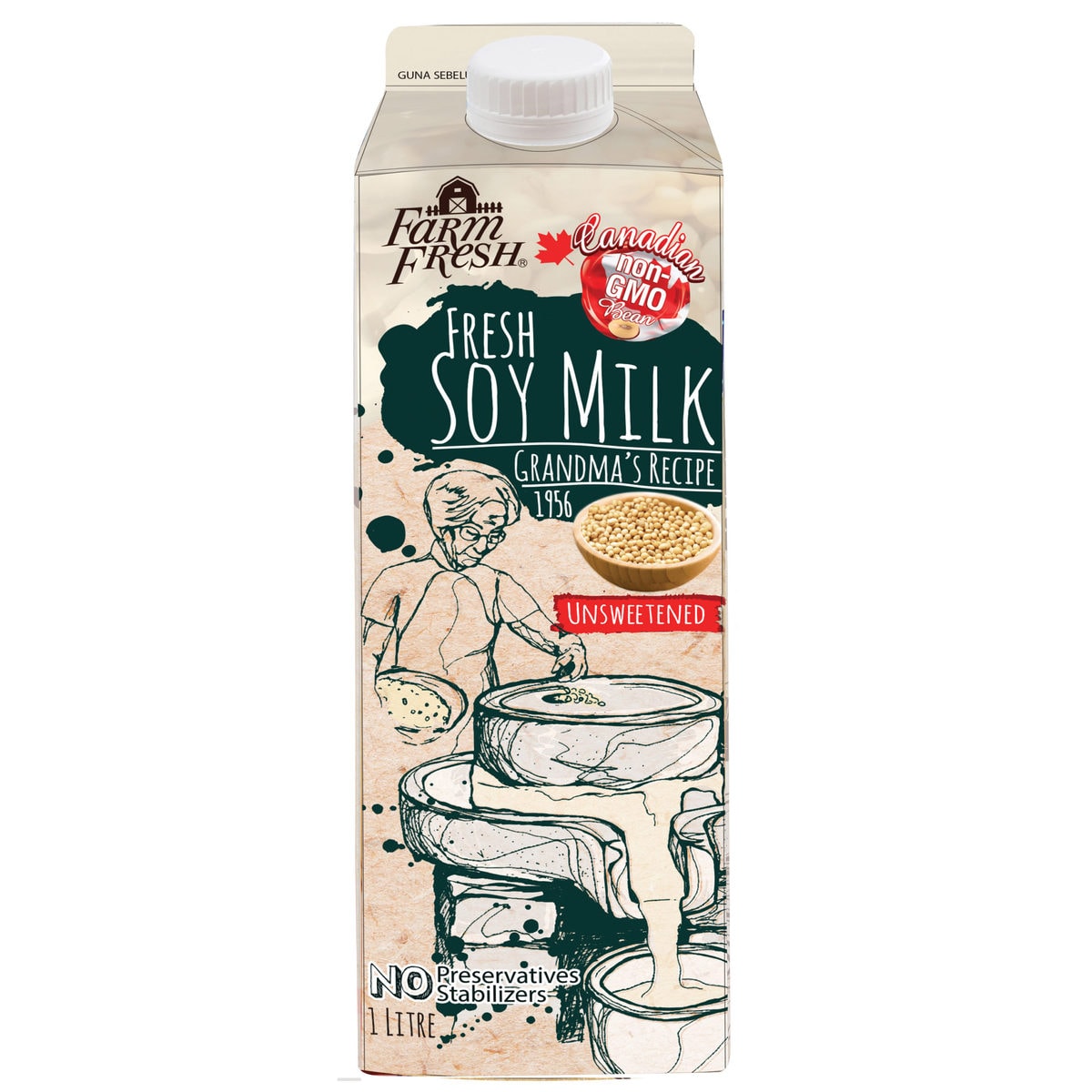 Fresh Soy Milk Unsweetened Farm Fresh Malaysia