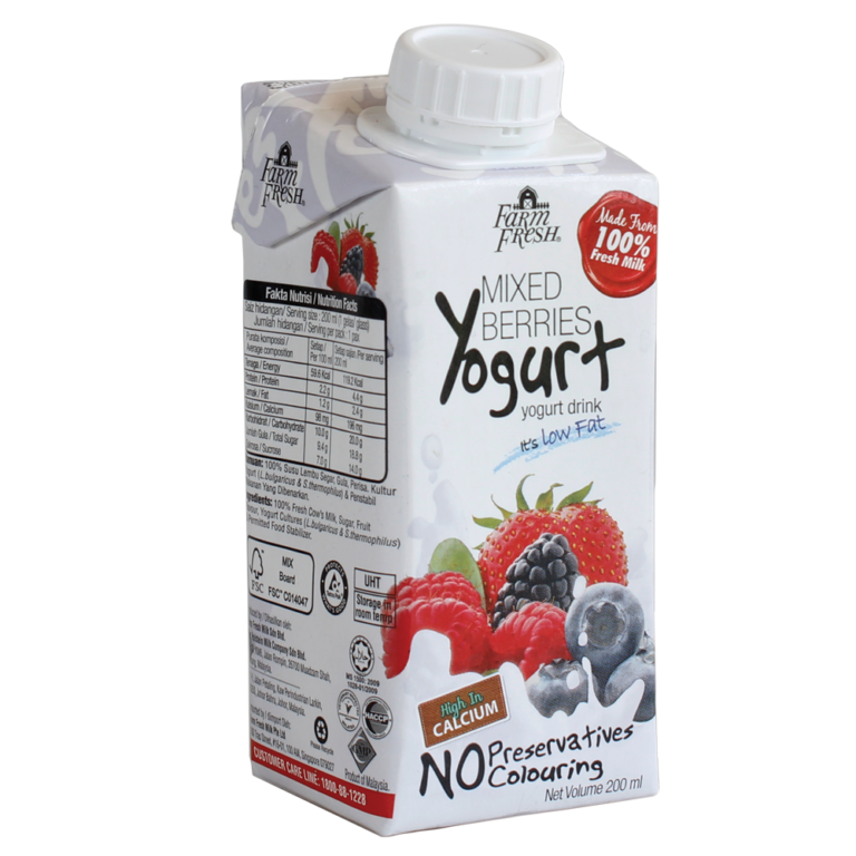 UHT Yogurt Drink Mixed Berries Farm Fresh Malaysia